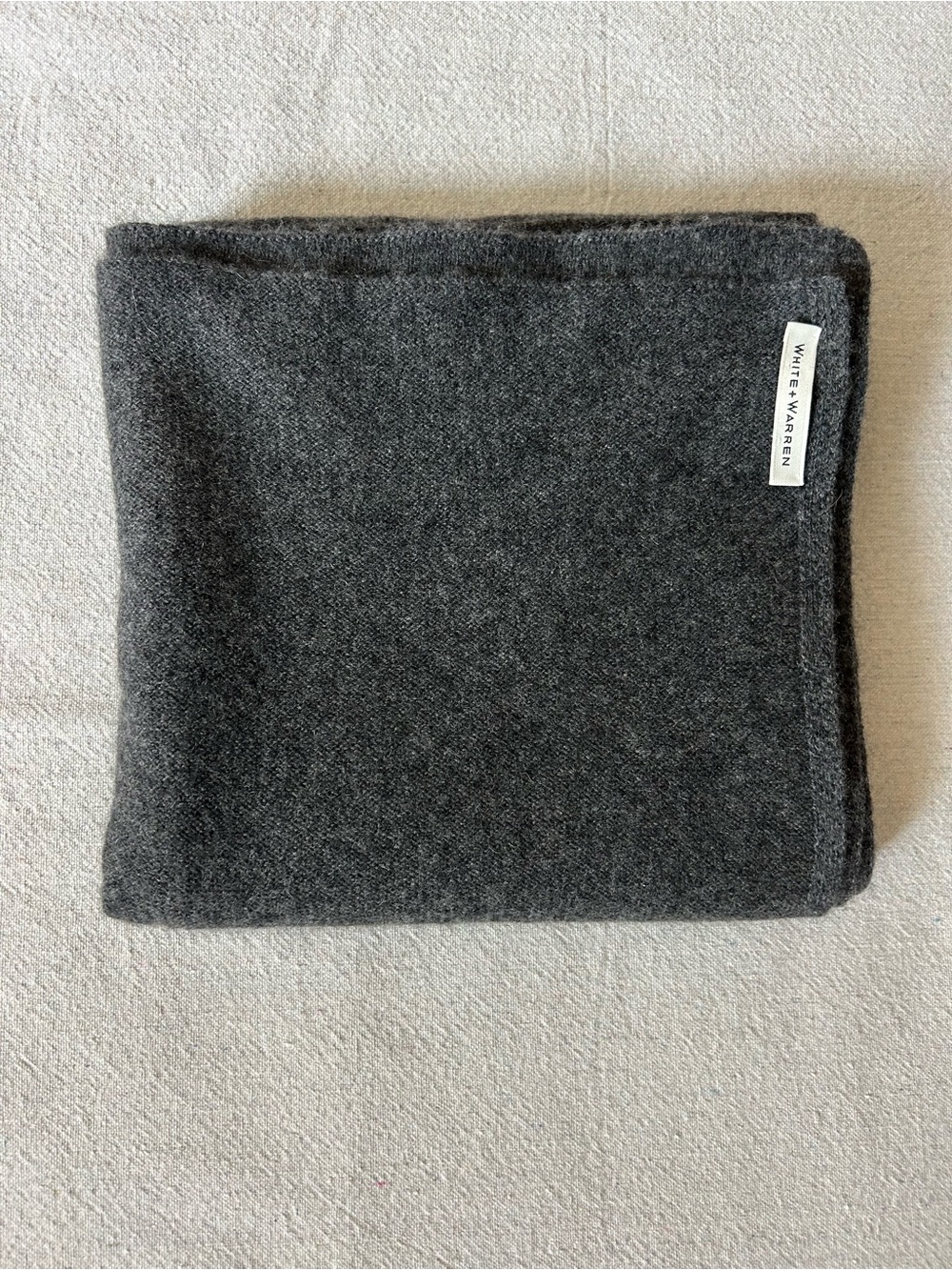White + Warren Cashmere Wrap Scarf Dark Night Heather